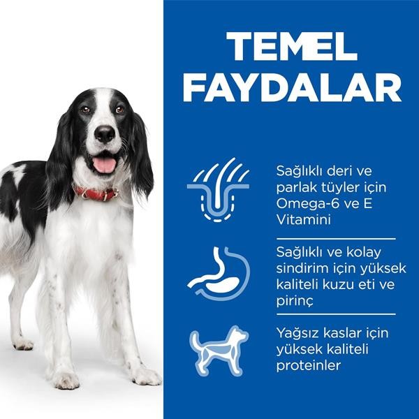 Hills Medium Adult Kuzu Etli Yetişkin Köpek Maması 12+2Kg Bonus Paket