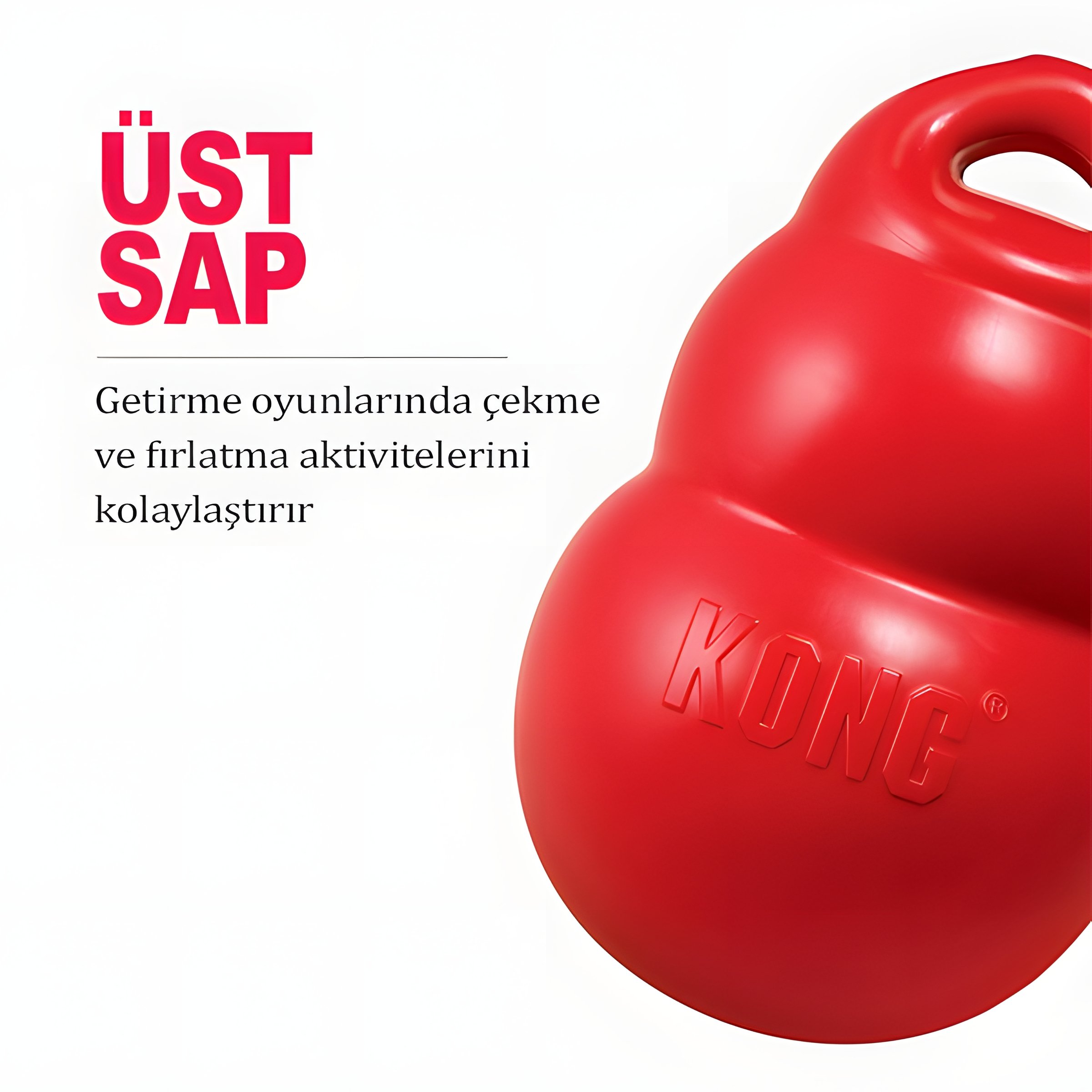Kong Bounzer Zıplayan Yumuşak Köpek Oyuncağı L 20cm 