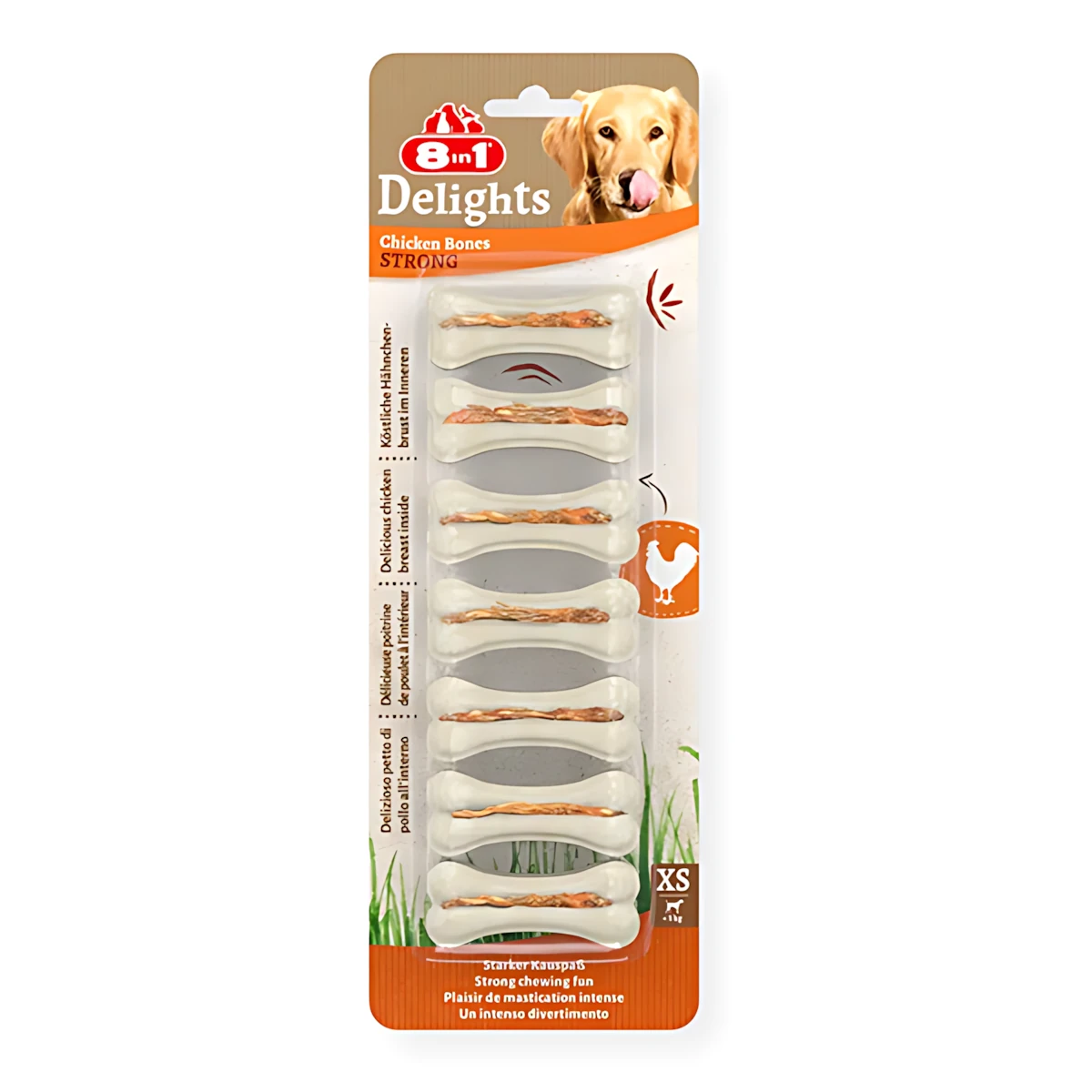 8in1 Delight Strongs XS Köpek Ödül Kemiği