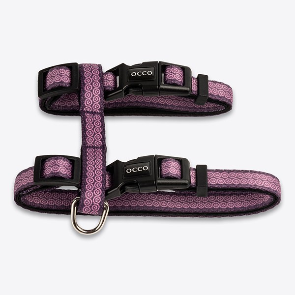 Occo Lavander H-Harness Kedi Göğüs ve Gezdirme Tasması Set