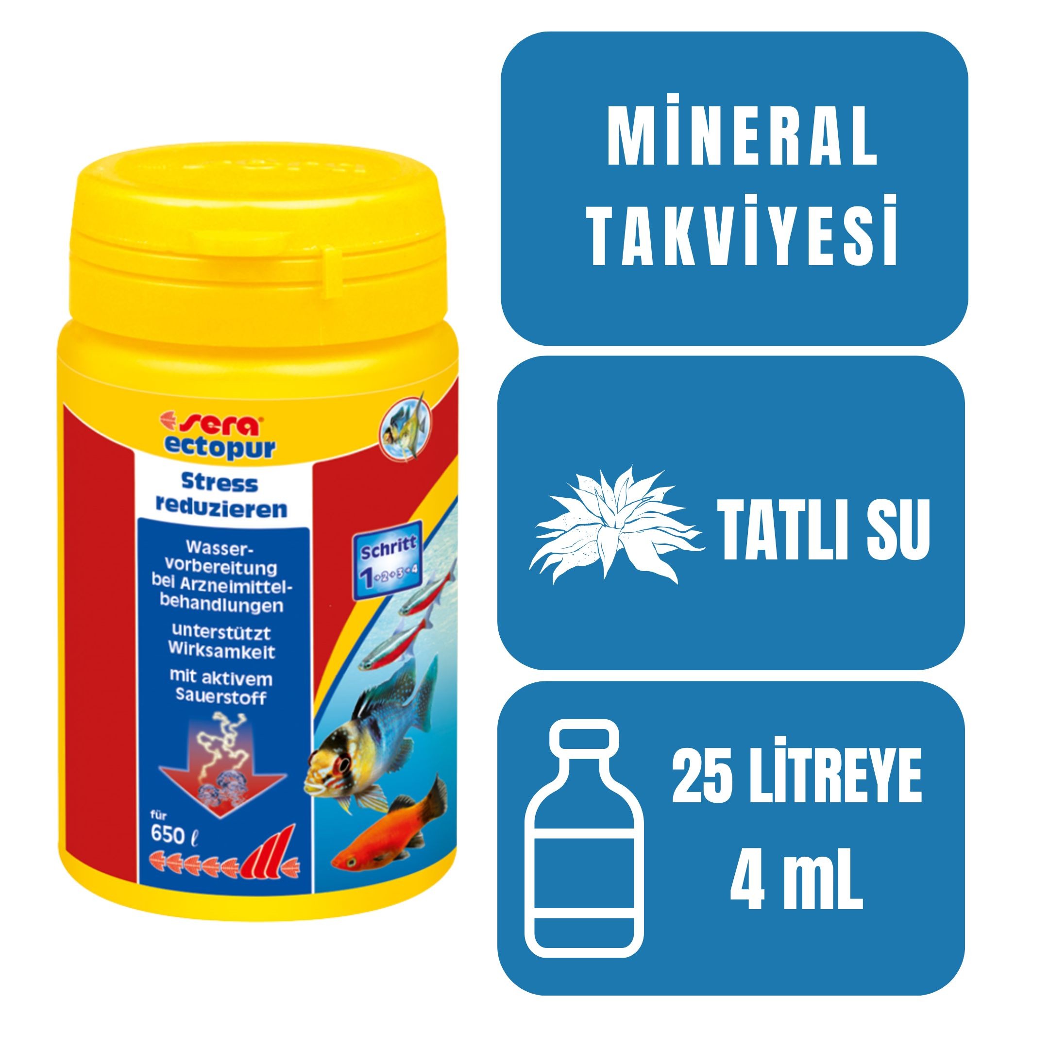 Sera Ectopur 130gr Stres Önleyici Balık İlacı