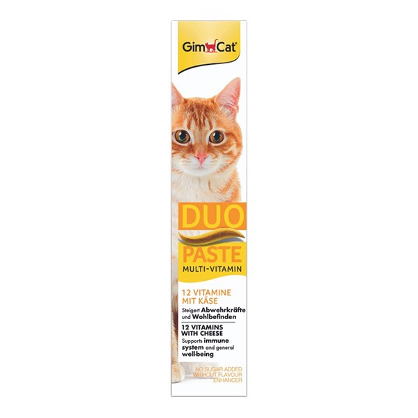 Gimcat Duo Paste Peynirli Multi-Vitamin Kedi Macunu 50gr