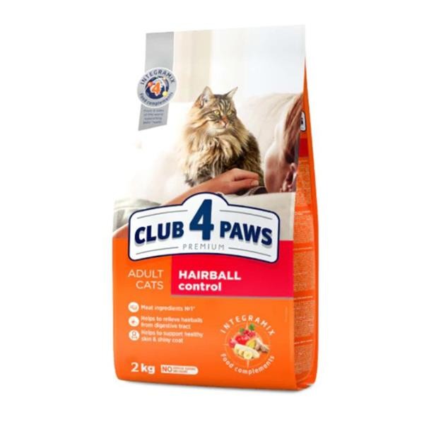 Club4Paws Hairball Control Yetişkin Kedi Maması 2Kg