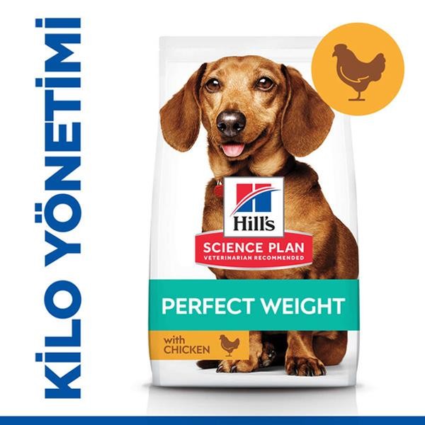 Hills İdeal Kilo Küçük ve Mini Irk Tavuklu Yetişkin Köpek Maması 1,5Kg