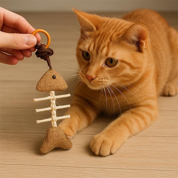 Eastland Kılçık Şeklinde Parmak Oltası Kedi Oyuncağı