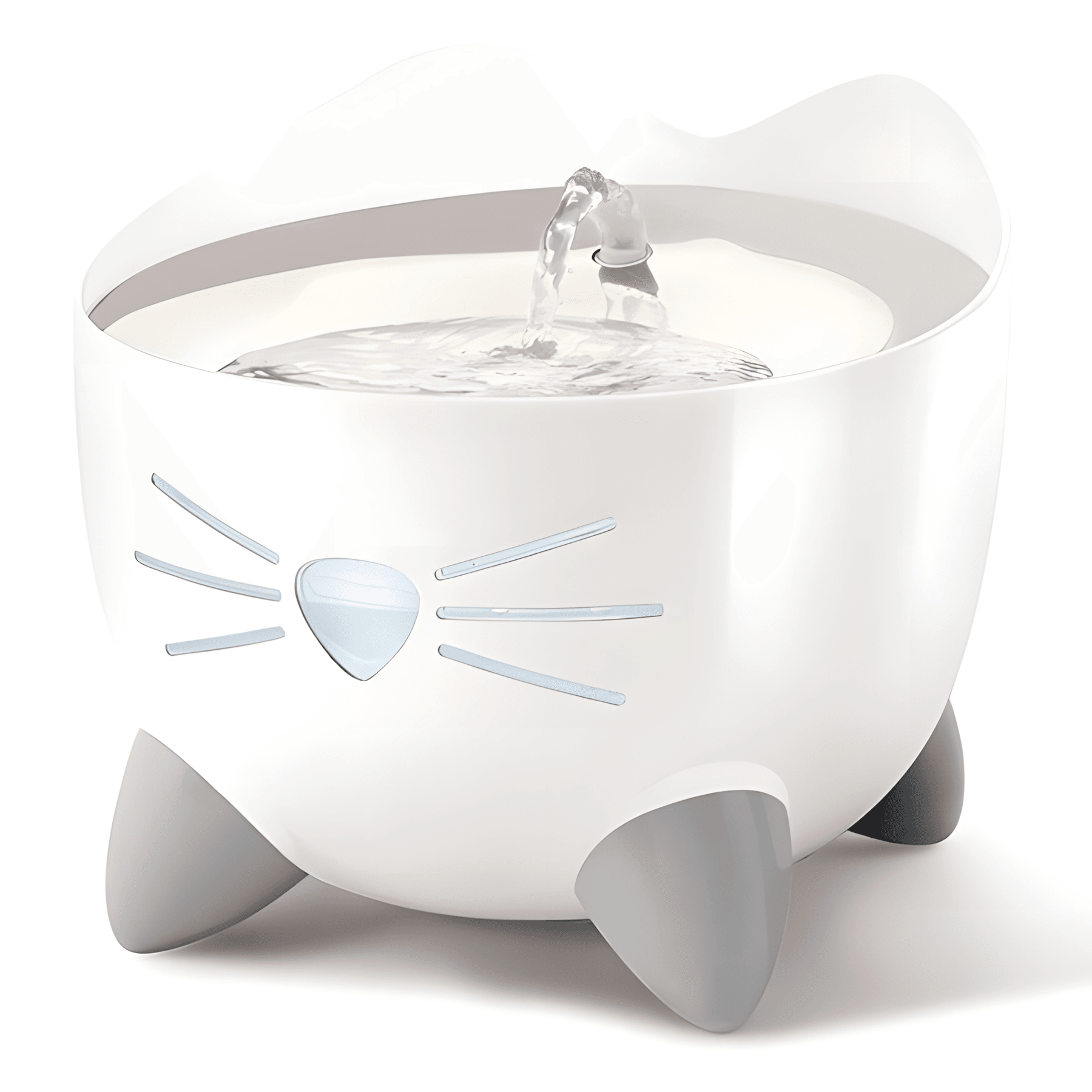 Catit Pixi Fountain Çelik Hazneli Led Işık Otomatik Kedi Su Pınarı Beyaz 2Lt