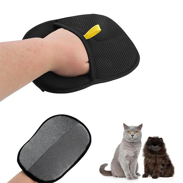 Atakan Petshop Kedi Köpek Tüy Toplama Eldiveni Gri