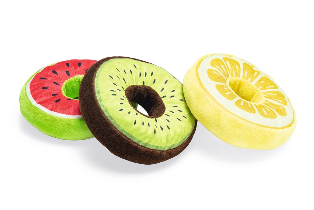 Beeztees Köpek Oyuncağı, Donut, Peluş, Çeşitli Renklerde, 12x12x5cm