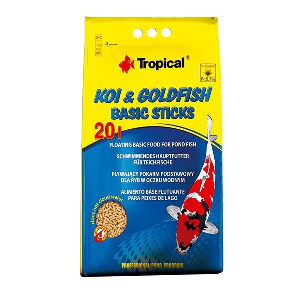 Tropical Koi ve Goldfish Basic Pond Sticks 1.6Kg