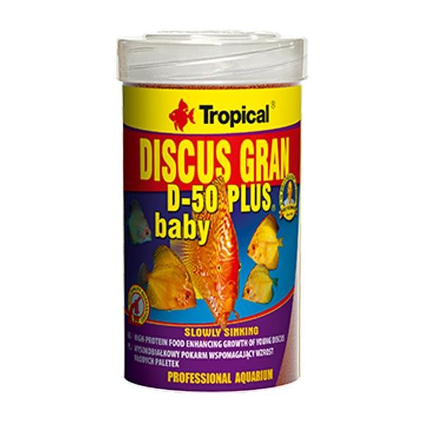 Tropical Discus Gran D 50 Plus Baby 100gr Kovadan Bölme