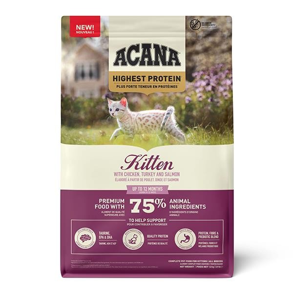 Acana Kitten Yüksek Proteinli Tahılsız Yavru Kedi Maması 1,8Kg