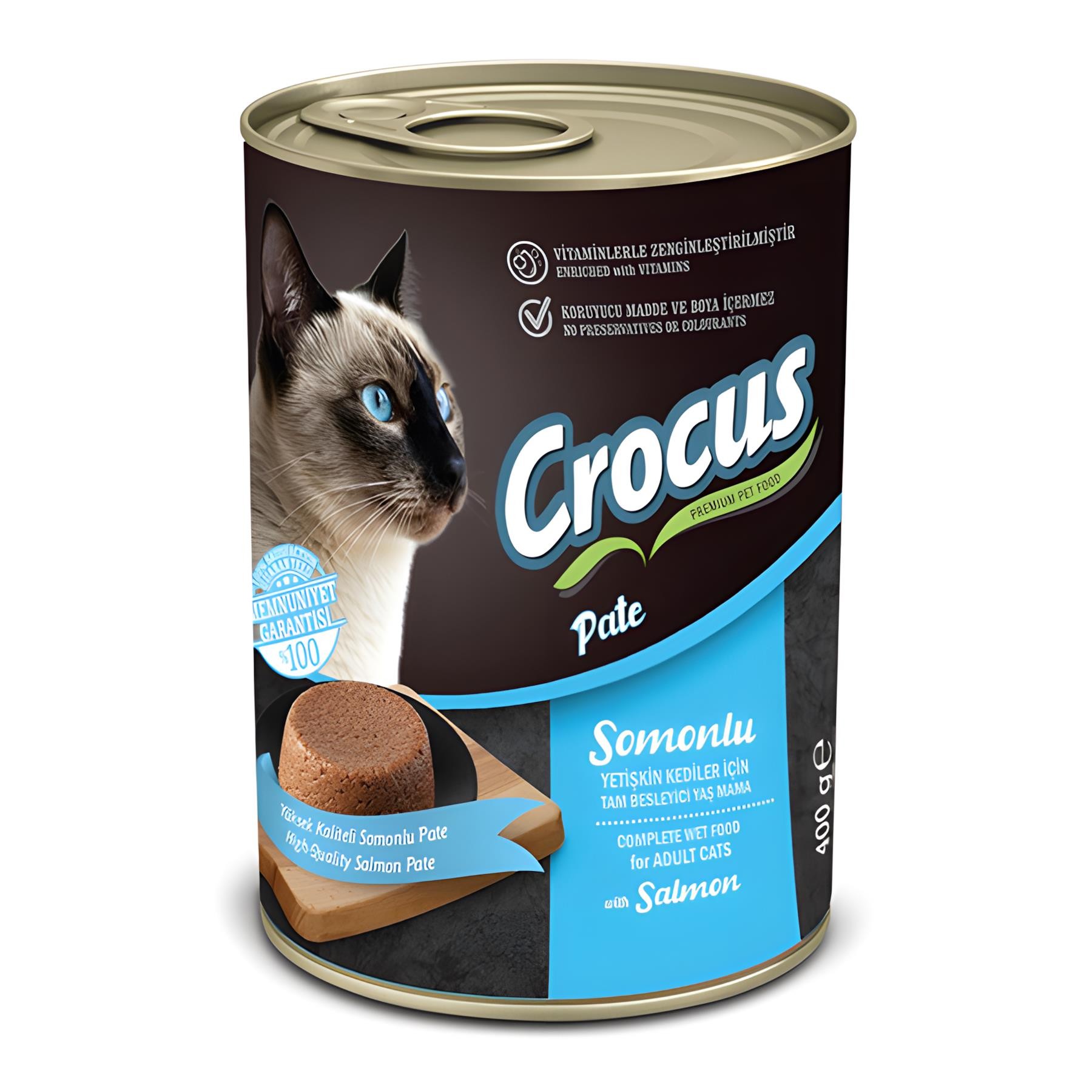 Crocus Somonlu Ezme Yetişkin Konserve Kedi Maması 400gr