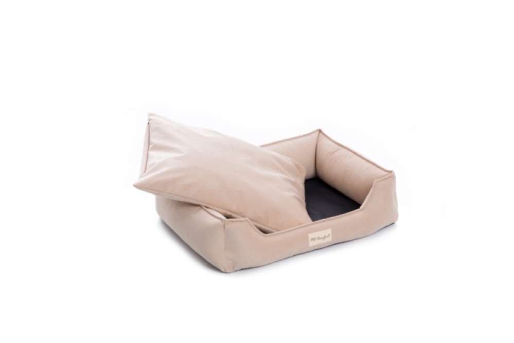 Pet Comfort Delta  Ekru Köpek Yatağı M 90x70cm