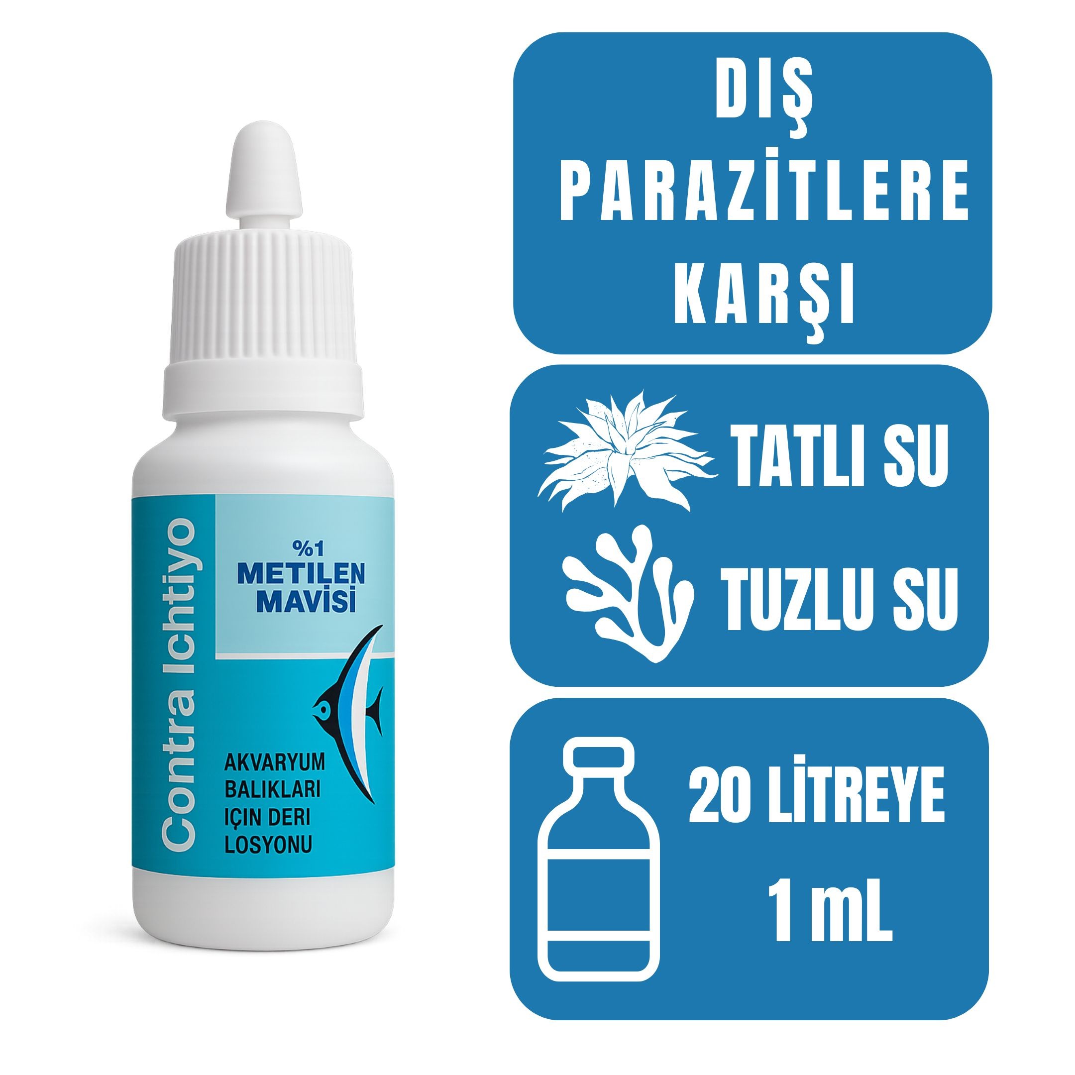 Deep Fix Contra Ichtyo Metilen Mavisi 30 ml