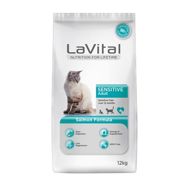 LaVital Somonlu Yetişkin Kedi Maması 12Kg