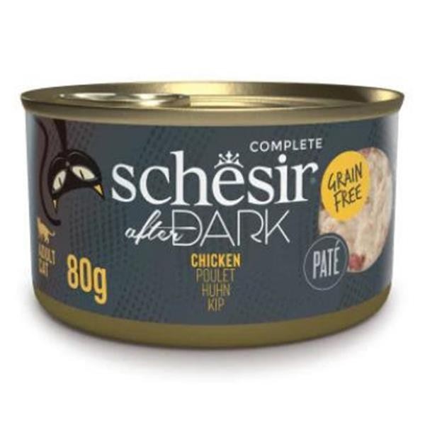 Schesir After Dark Pate Tavuklu Konserve Kedi Maması 80gr 6lı