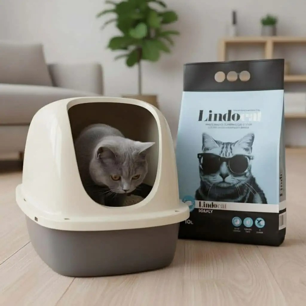 Lindocat Sabun Kokulu İnce Taneli Topaklanan Kedi Kumu 10L