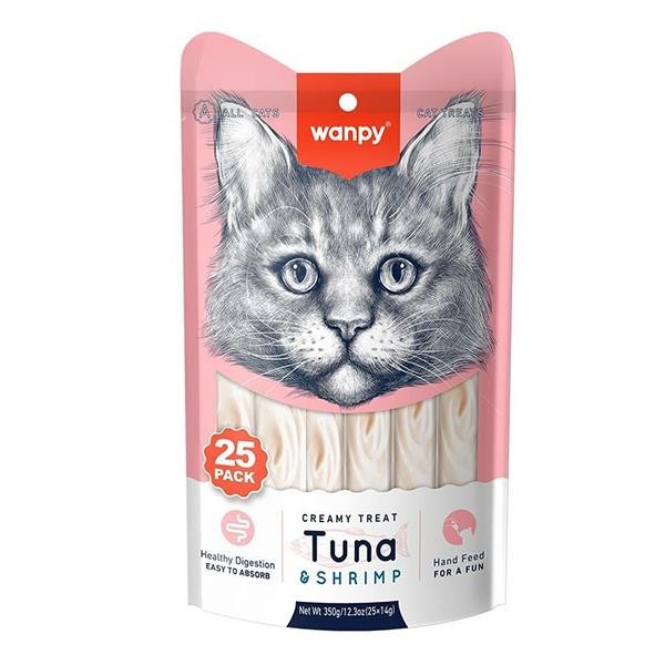 Wanpy Ton Balıklı ve Karidesli Krema Kedi Ödülü 25x14gr