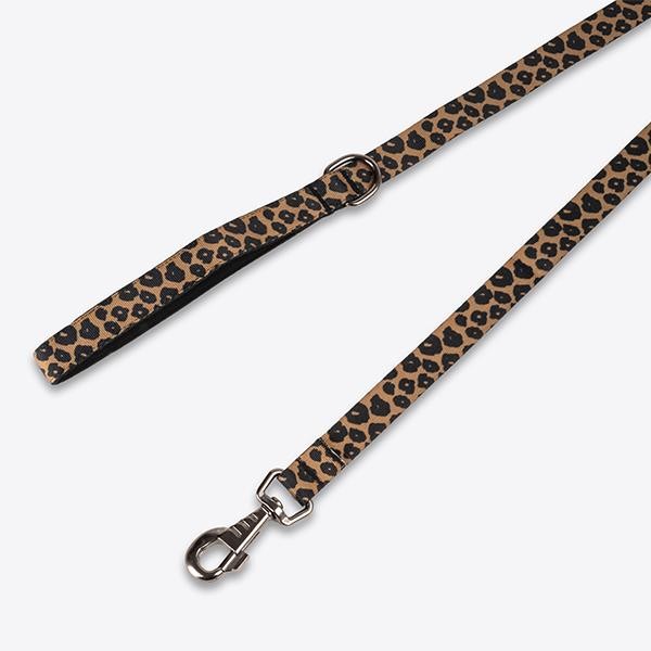 Occo Sienna Leopard Kelebek Köpek Göğüs ve Gezdirme Tasması Set Small