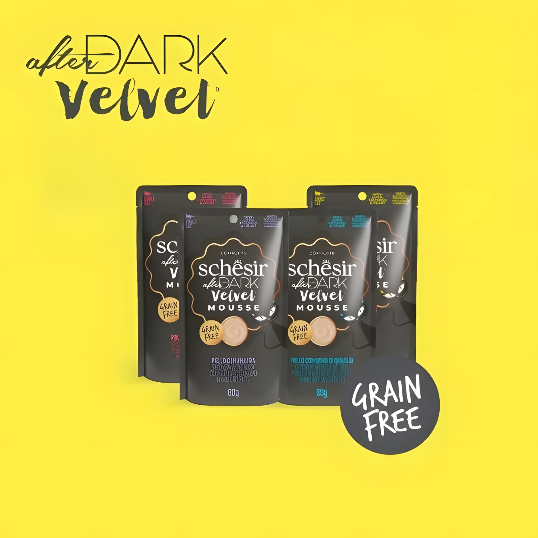 Schesir After Dark Velvet Et Suyunda Karışık Lezzetler Pouch Yetişkin Kedi Maması 12x80gr