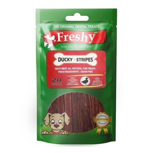 Freshy Ducky Stripes Ördekli Çubuk Köpek Ödülü 80gr 20li