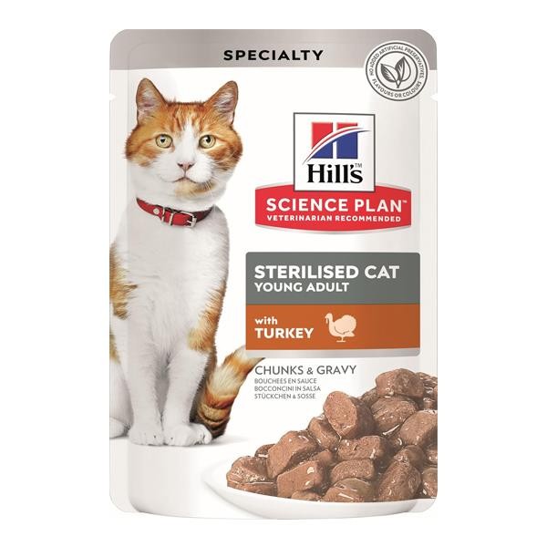 Hills Hindili Kısırlaştırılmış Pouch Kedi Maması 85gr