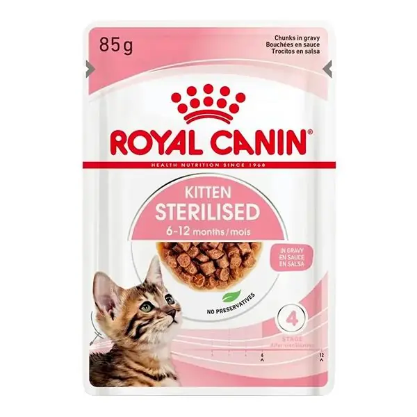 Royal Canin Kitten Sterilised Kısır Yavru Kedi Maması 85gr 12li Paket