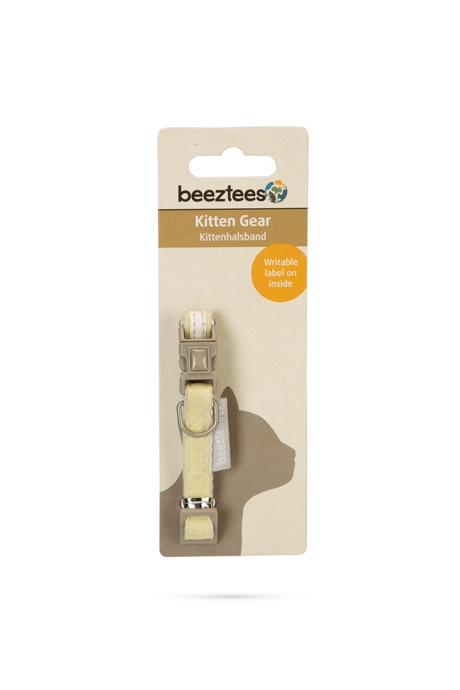 Beeztees Yavru Kedi Boyun Tasması, Bebek Sarı, 18-23cm