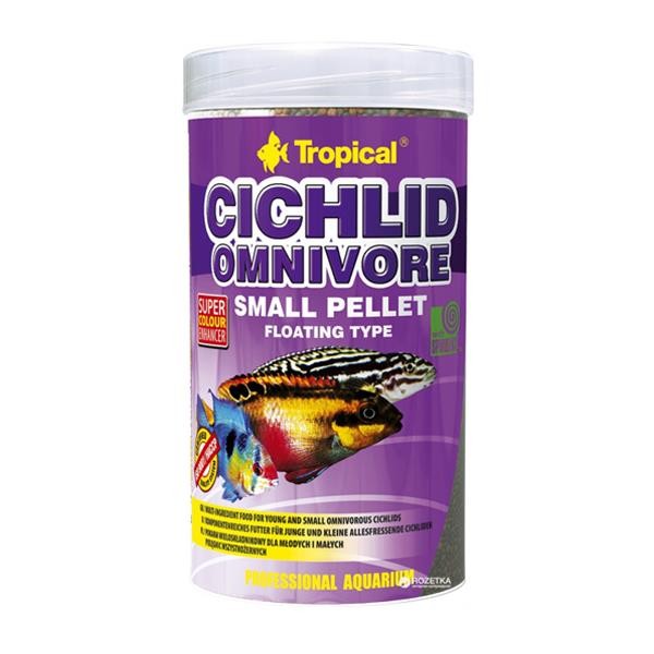 Tropical Cichlid Omnivore Small Pellet 1000ml 360gr