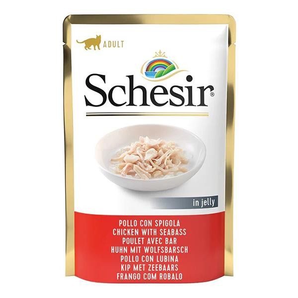 Schesir Pouch Tavuklu Levrekli Kedi Konservesi 100gr