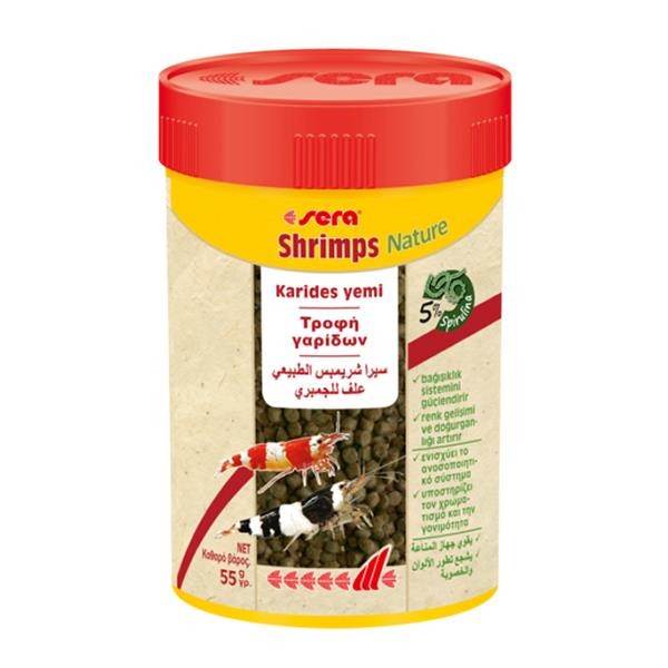 Sera Shrimps Natural 55gr 100ml Doğal Karides Yemi