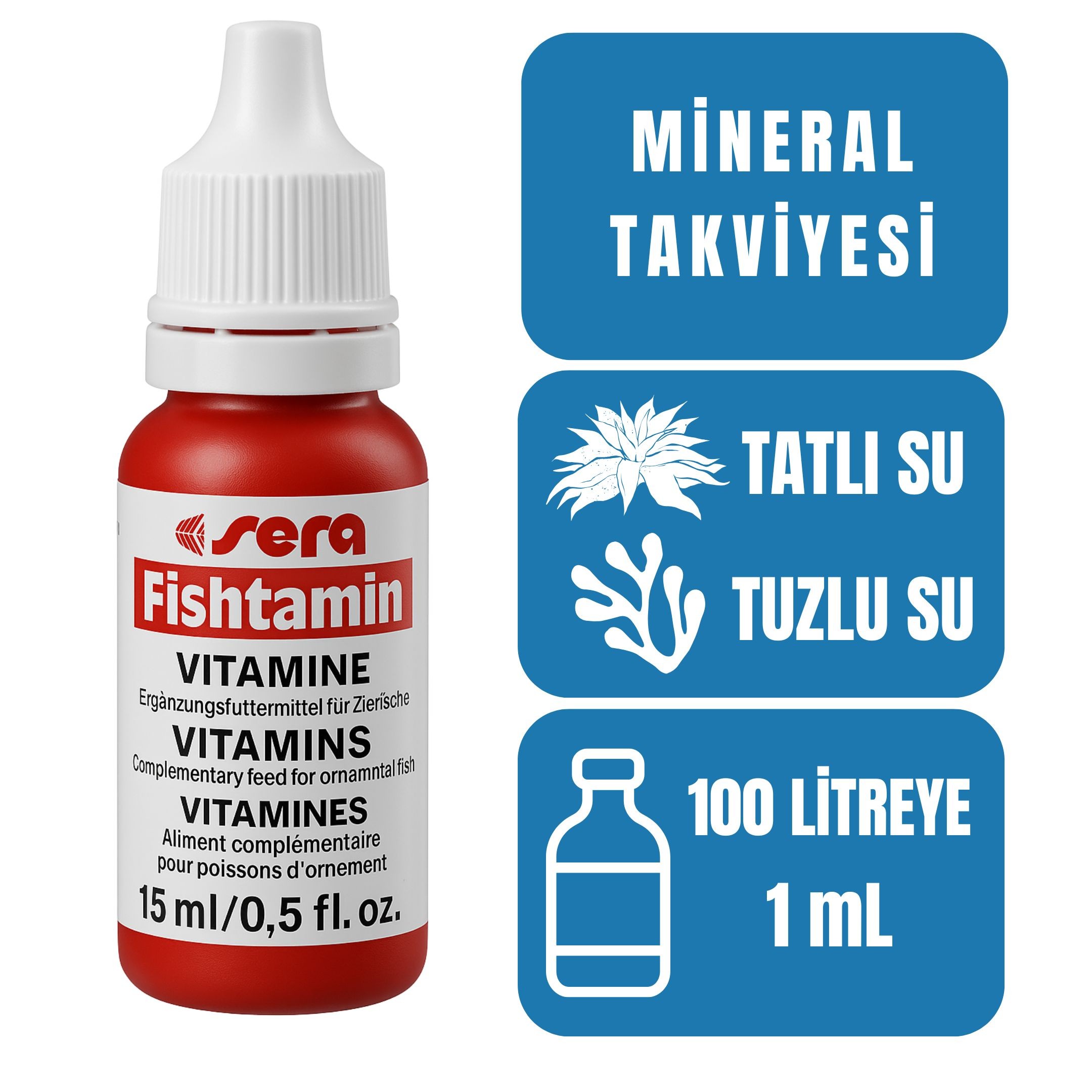 Sera 2710 Fishtamin 15ml Balık Vitamini