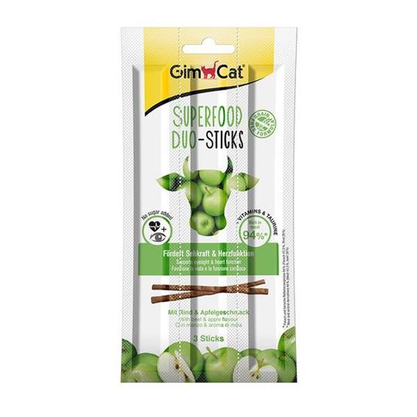 Gimcat Super Food Duo Stick Sığır Etli ve Elmalı Ödül Çubuğu 3lü