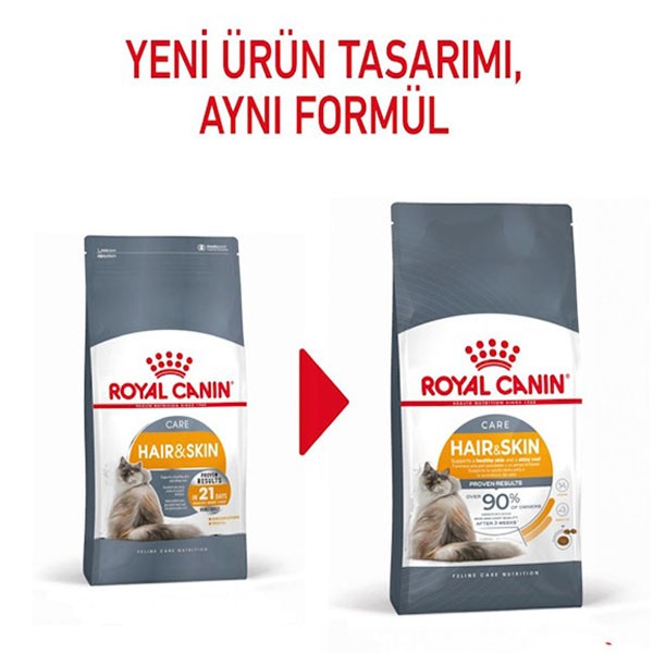 Royal Canin Hair Skin Hassas Tüylü Yetişkin Kedi Maması 4Kg