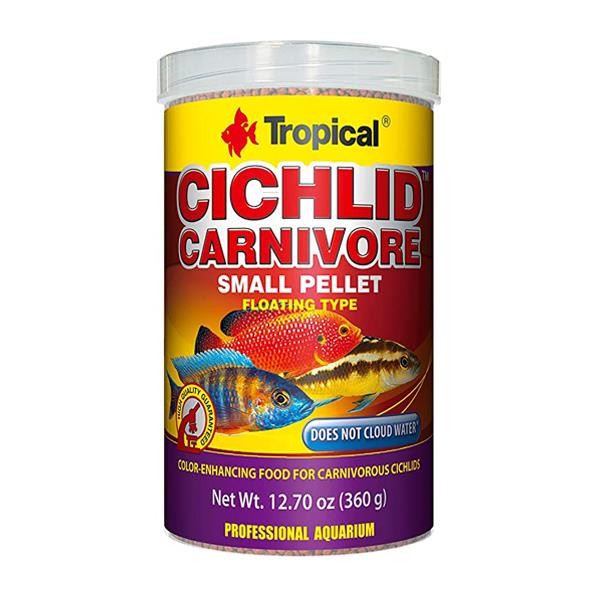 Tropical Cichlid Carnivore Small Pellet 1000ml 360gr
