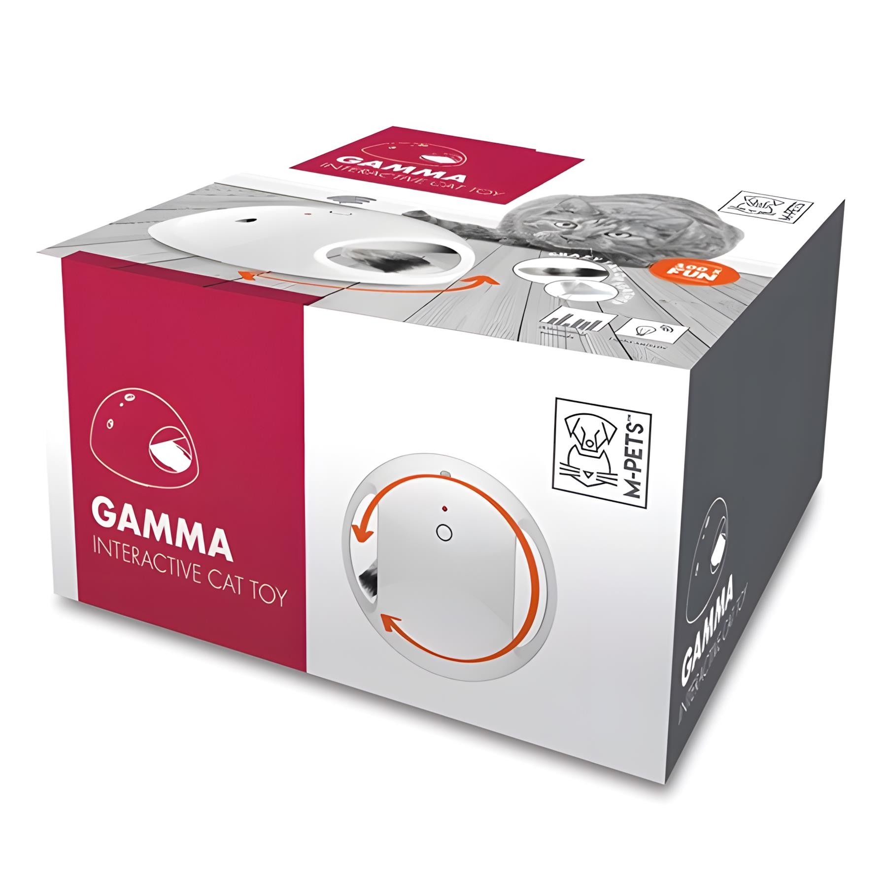 M-Pets Gamma İnteraktif Kedi Oyuncağı Beyaz