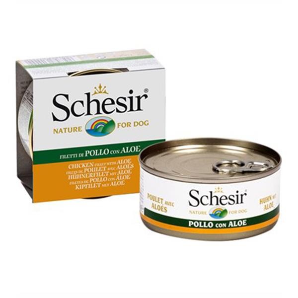 Schesir Jöle İçinde Tavuklu Aloe Veralı Köpek Konservesi 150gr