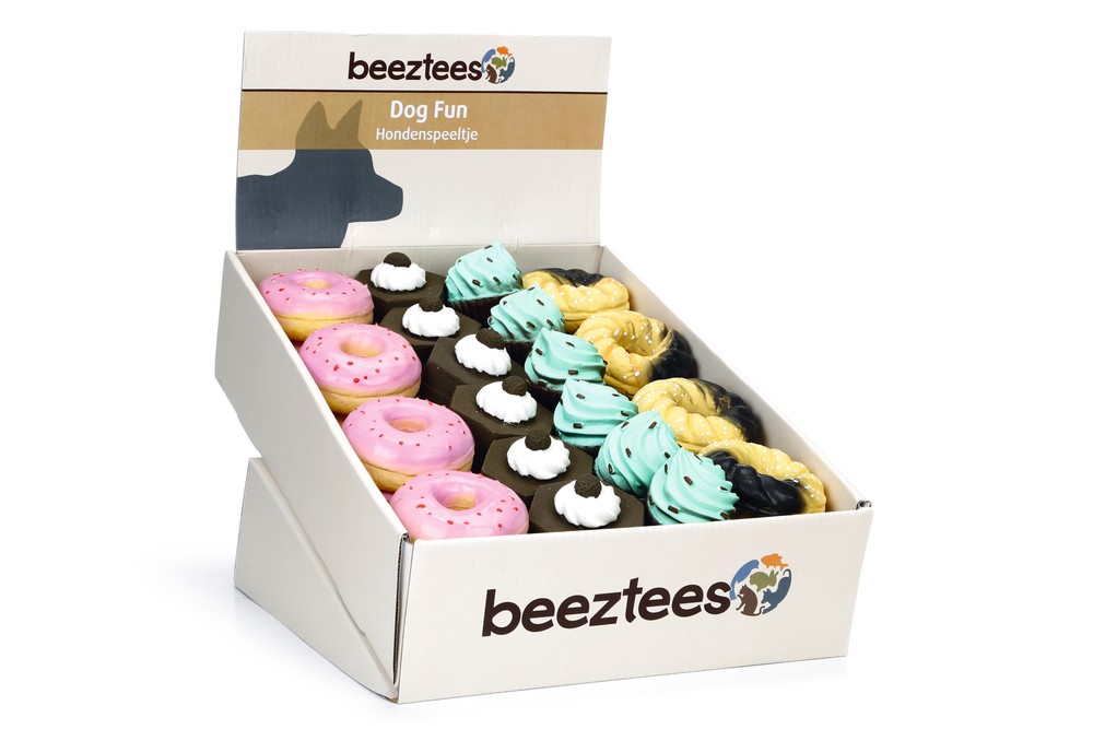 Beeztees Köpek Oyuncağı, Sesli, Pastane Ürünleri, Lateks, Çeşitli Renklerde, 4-7,5cm