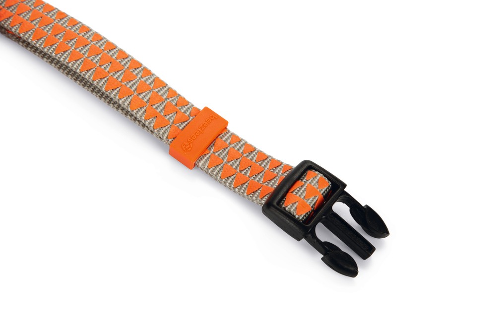Beeztees Köpek Boyun Tasması, Açık Gri Turuncu, 35-50cm