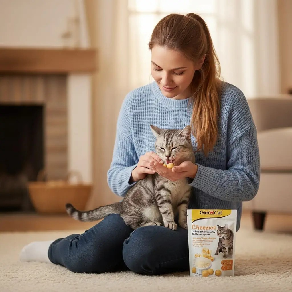 Gimcat Cheezies Peynirli Tahılsız Kedi Ödülü 10gr