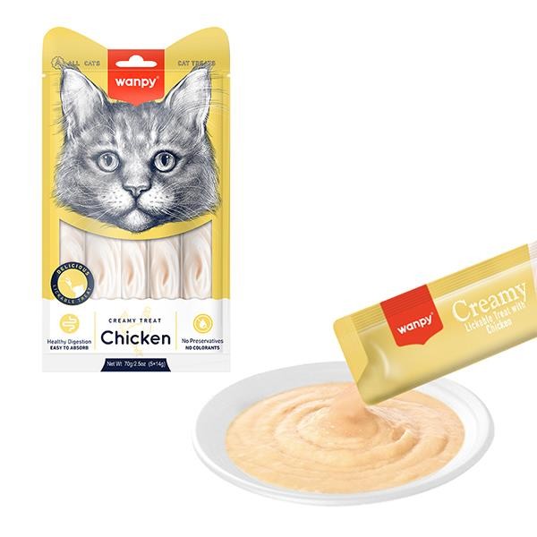 Wanpy Tavuklu Krema Kedi Ödülü 5x14gr