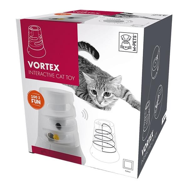 M-Pets Vortex Elektronik Kedi Oyuncağı Beyaz