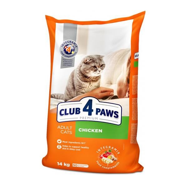 Club4Paws Tavuklu Yetişkin Kedi Maması 14Kg