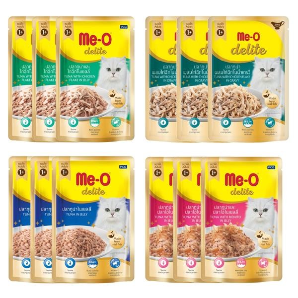 Me-O Delite Pouch Karışık Kedi Maması 70gr 12li