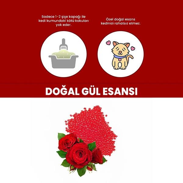 Electron Kedi Kumu Koku Giderici Gül Kokulu 250ml