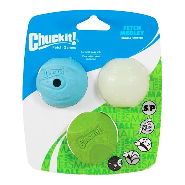 Chuckit Fetch Medley Gen 2 Köpek Oyun Topu Küçük Boy 3lü