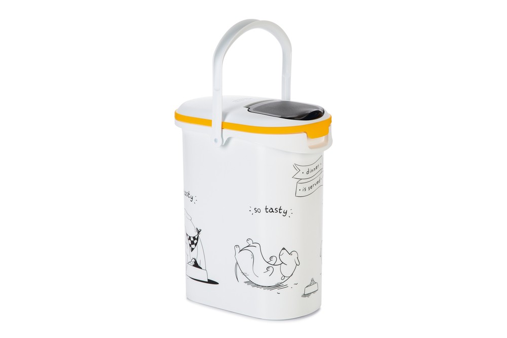 Beeztees Mama Saklama Kabı, Plastik, Beyaz, 10L