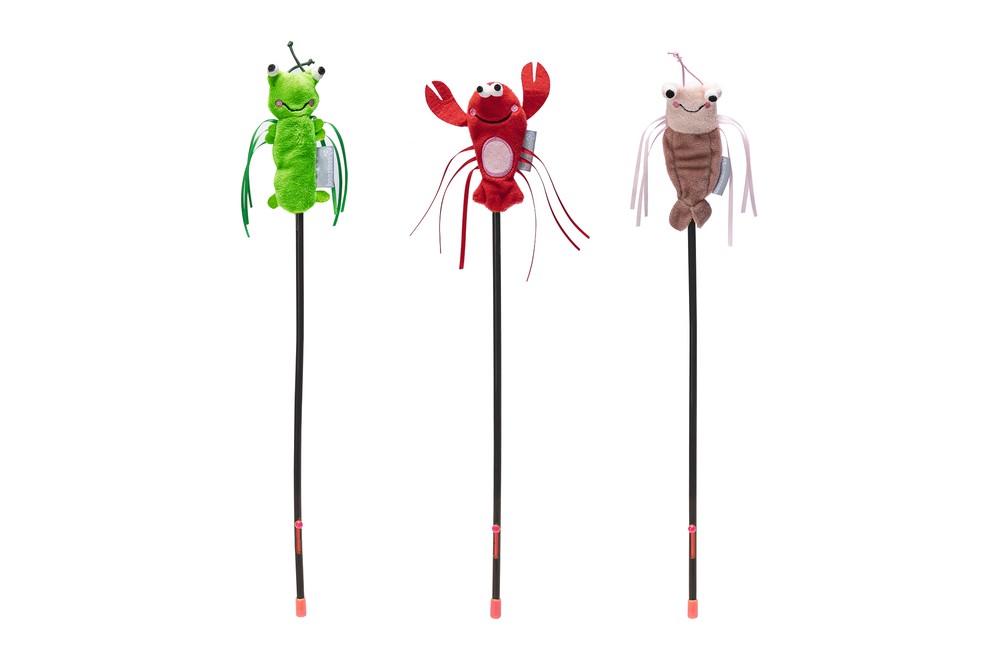 Beeztees Kedi Oltası, Oyuncaklı, Peluş, Kurdelalar, Çeşitli Renklerde, 40cm