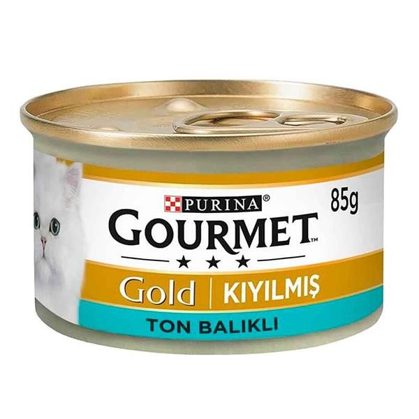 Gourmet Gold Kıyılmış Ton Balıklı Yetişkin Kedi Konservesi 85gr x 24 Adet