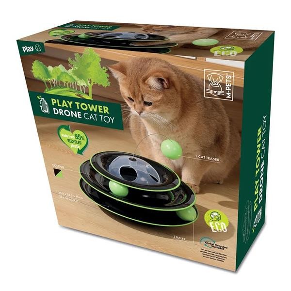 M-Pets Play Tower Drone Toplu Kedi Oyuncağı